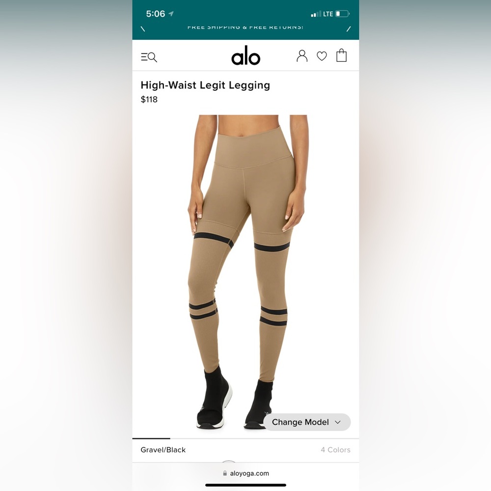 Alo legging worn 2 times